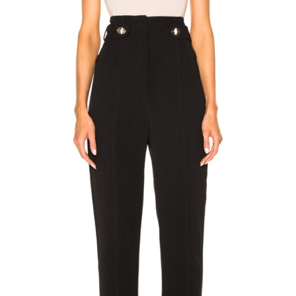 Proenza Schouler Black Slim Cady Pants